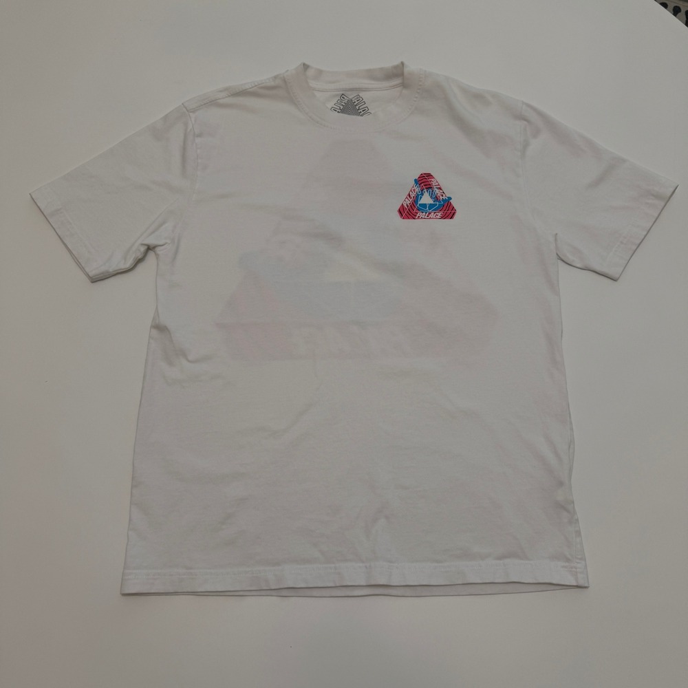 Palace Tri-Zooted Shakka White Cotton Graphic T-Shirt Mens Large